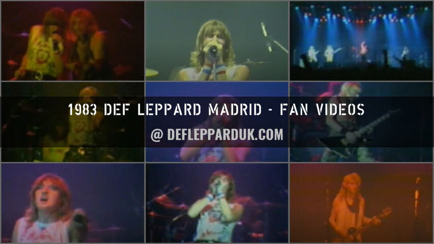 Def Leppard 1983 Fan Videos.