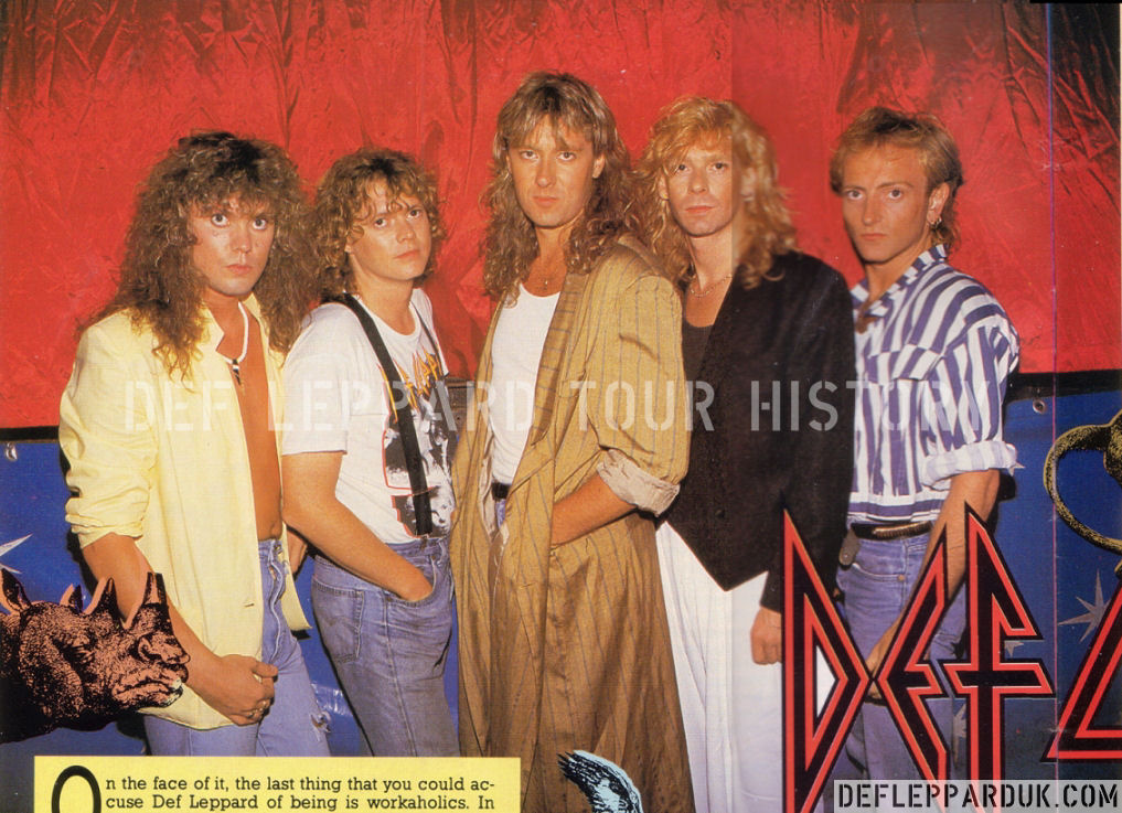 Def Leppard News - DEF LEPPARD Hysteria 30 Photo Special (1987 ANIMAL Video  Shoot)