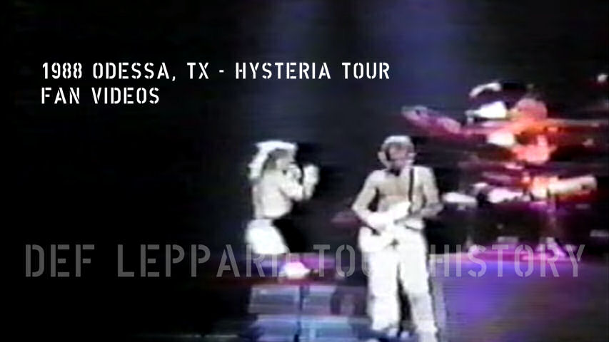 Def Leppard 1988 Odessa, TX Fan Videos.