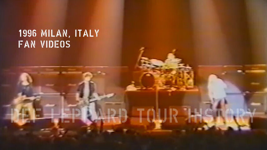 Def Leppard 1996 Milan, Italy Fan Videos.