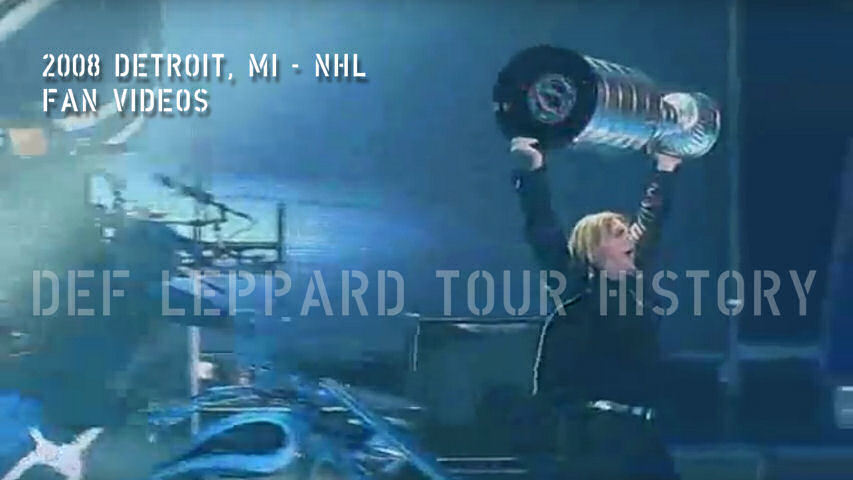 Def Leppard 2008 Detroit, MI NHL Fan Videos.