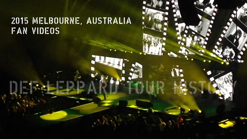 Def Leppard 2015 Melbourne, Australia Fan Videos.