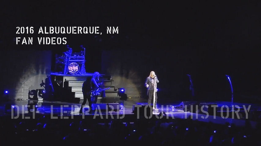 Def Leppard 2016 Albuquerque, NM Fan Videos.