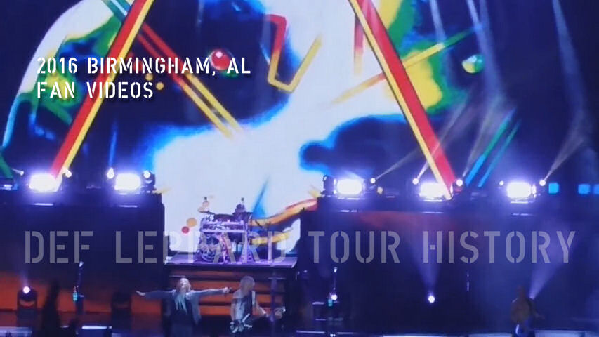 Def Leppard 2016 Birmingham, AL Fan Videos.