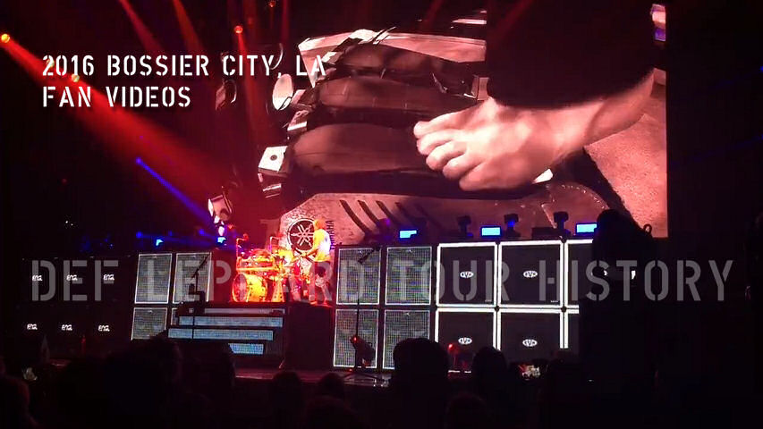 Def Leppard 2016 Bossier City, LA Fan Videos.