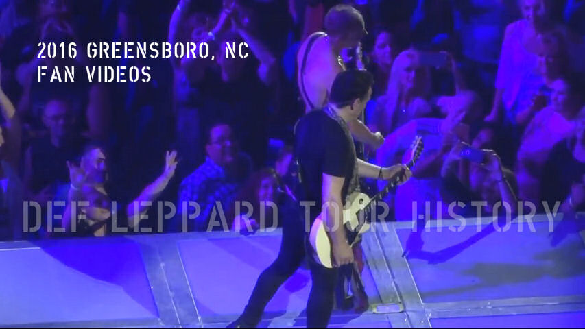 Def Leppard 2016 Greensboro, NC Fan Videos.