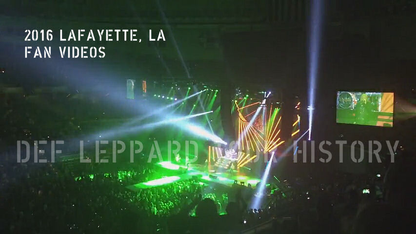 Def Leppard 2016 Lafayette, LA Fan Videos.