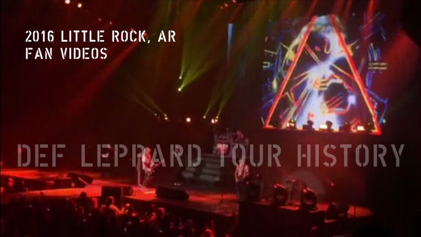 Def Leppard 2016 Little Rock, AR Fan Videos.