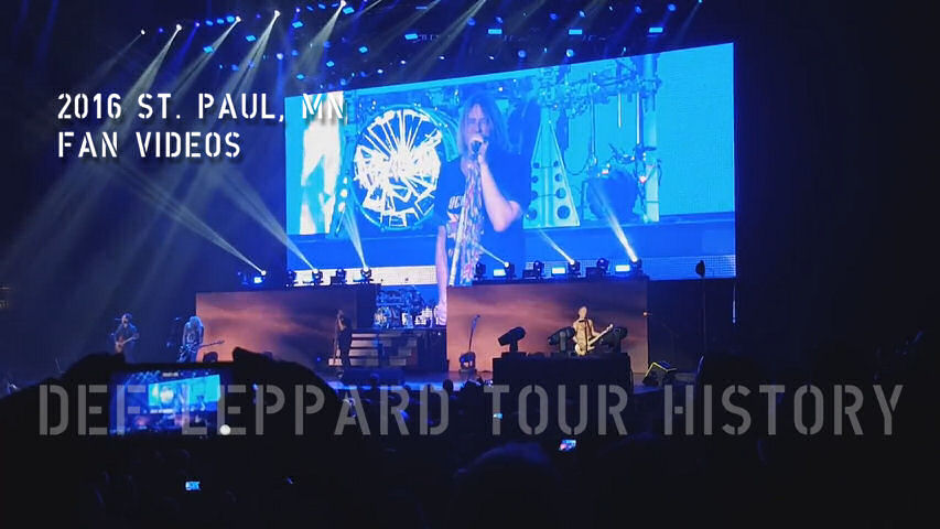 Def Leppard 2016 St. Paul/Minneapolis, MN Fan Videos.