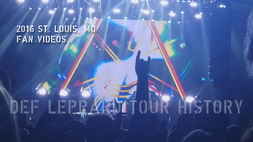 Def Leppard 2016 St. Louis, MO Fan Videos.