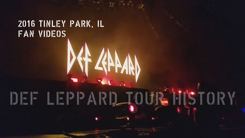 Def Leppard 2016 Tinley Park, IL Fan Videos.