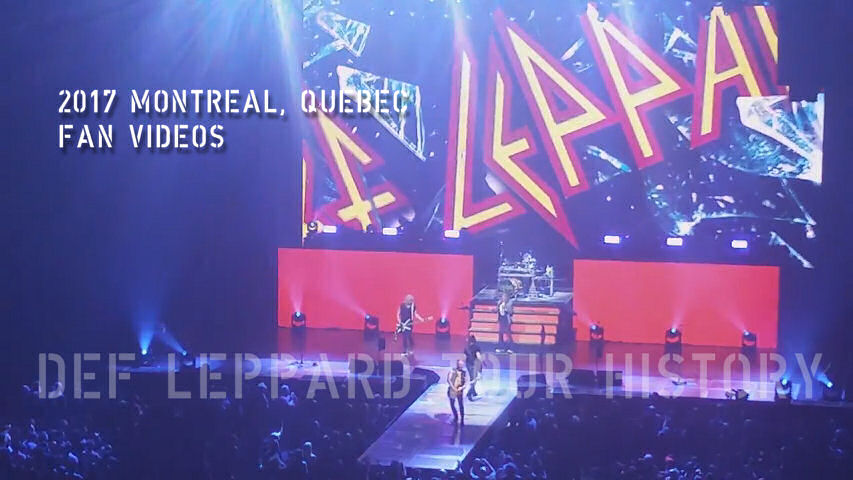 Def Leppard 2017 Montreal, QC Fan Videos.