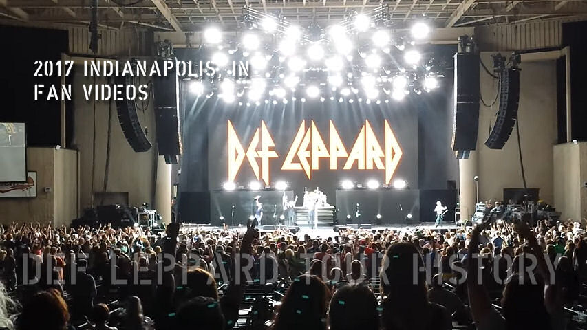Def Leppard 2017 Indianapolis/Noblesville, IN Fan Videos.