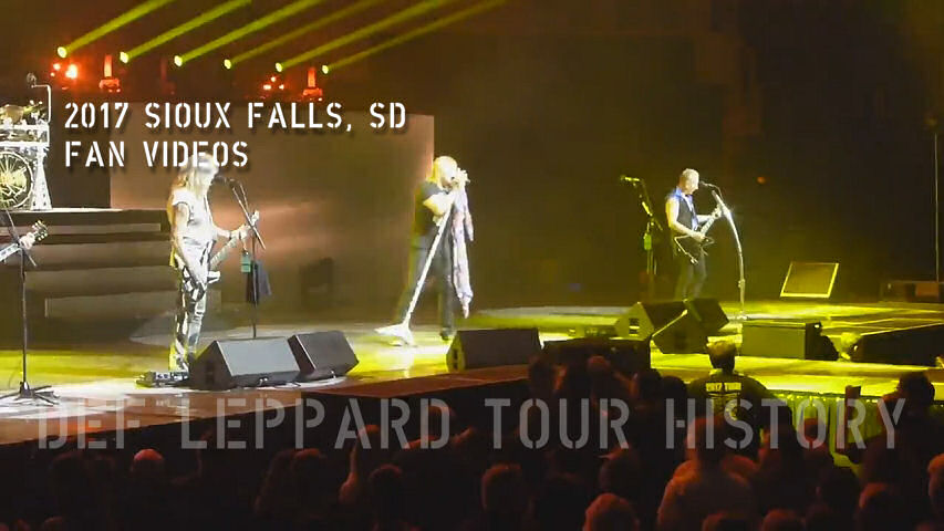 Def Leppard 2017 Sioux Falls, SD Fan Videos.