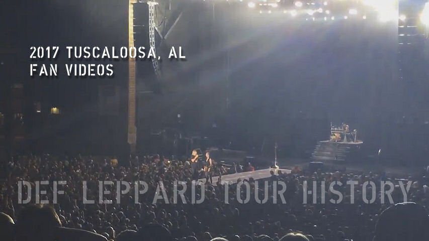 Def Leppard 2017 Tuscaloosa, AL Fan Videos.