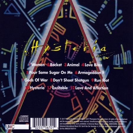 Hysteria 30th Anniversary Edition 2017.