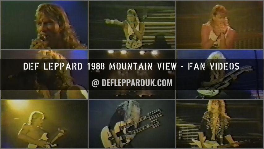 Def Leppard 1988 Fan Videos.