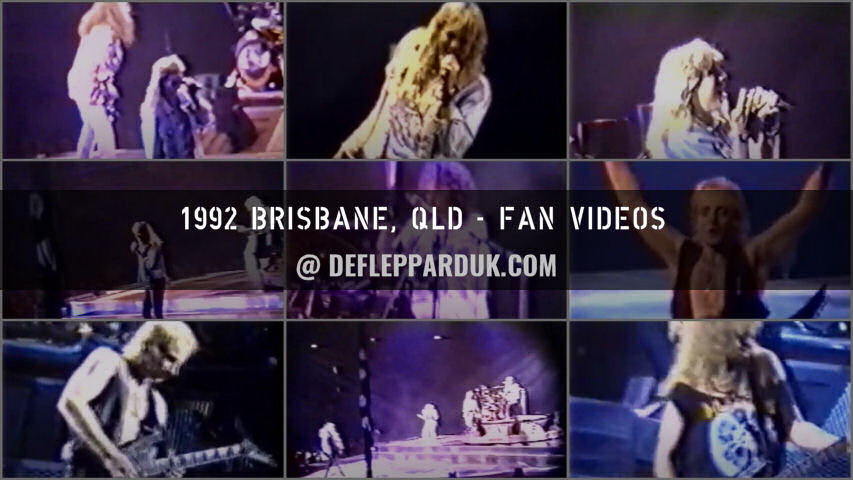 Def Leppard 1992 Fan Videos.