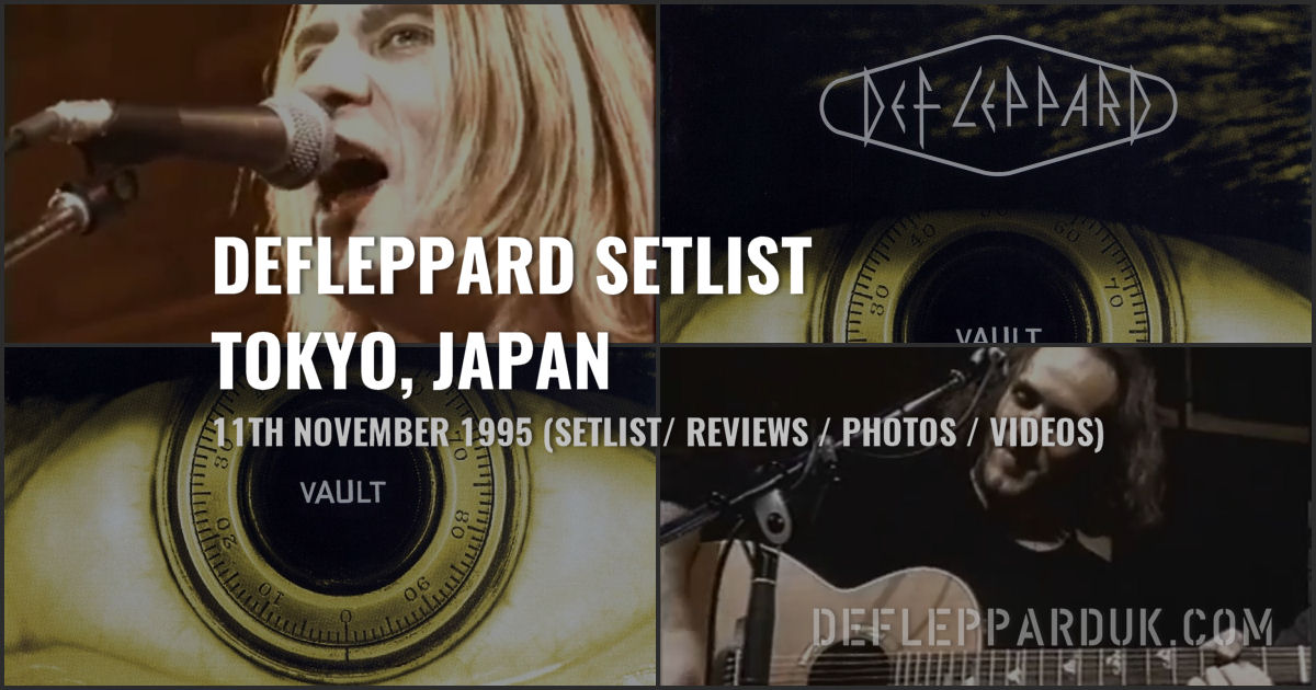 Def Leppard Vault Japan DEF In Tokyo, Secret Acoustic Show TOKYO 