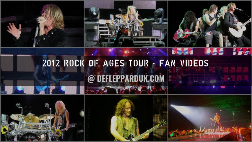 Def Leppard 2012 Irvine, CA Fan Videos.