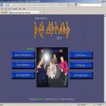 Darren's UK Def Leppard Site 2001.