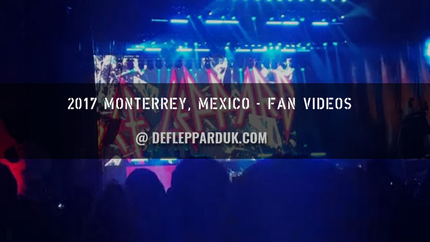 Def Leppard 2017 Fan Videos.