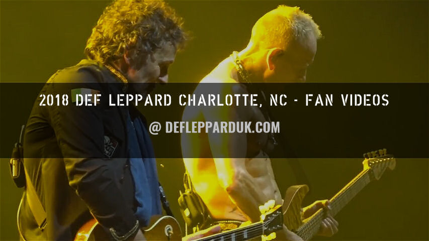 Def Leppard 2018 Fan Videos.