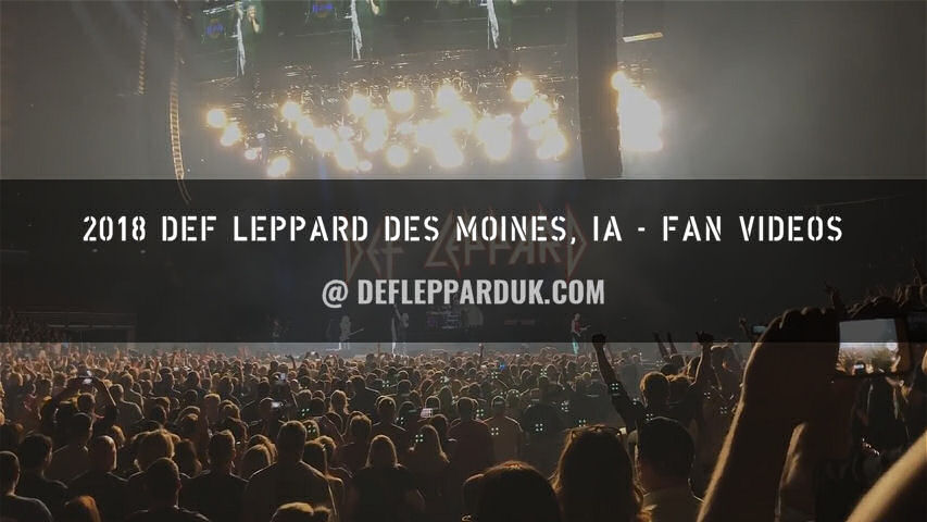 Def Leppard 2018 Fan Videos.