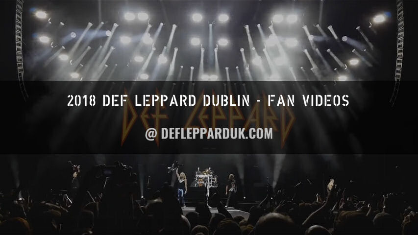 Def Leppard 2018 Fan Videos.