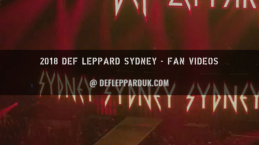 Def Leppard 2018 Fan Videos.
