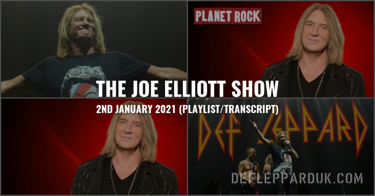 Joe Elliott 2020.