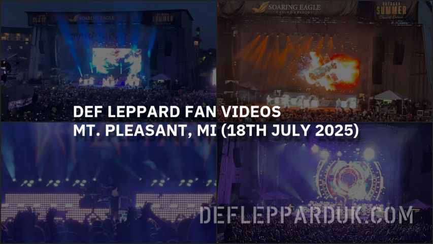 Def Leppard 2025 Fan Videos.