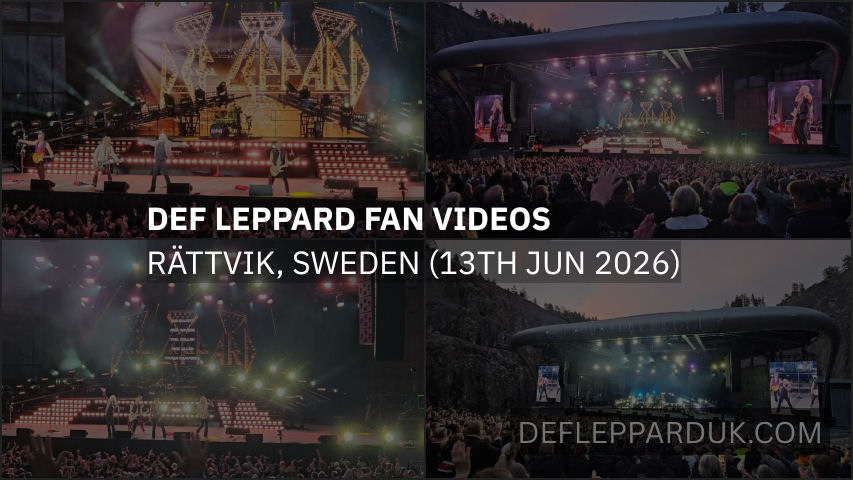 Def Leppard 2026 Fan Videos. Def Leppard 2026 Fan Videos.