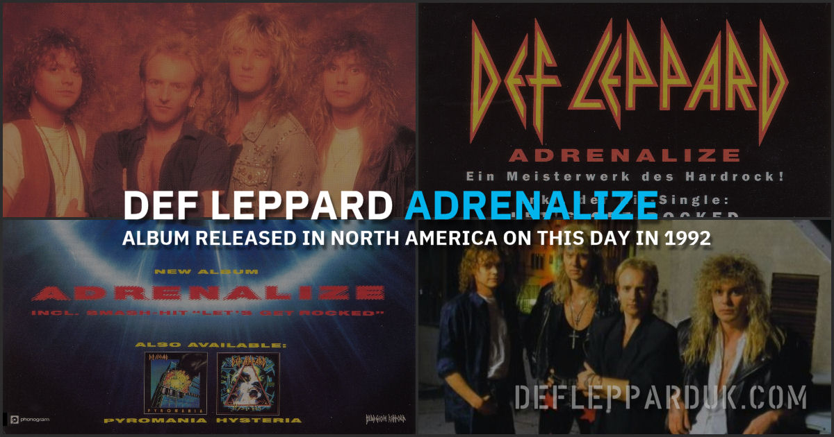 Adrenalize 1992. Adrenalize 1992.