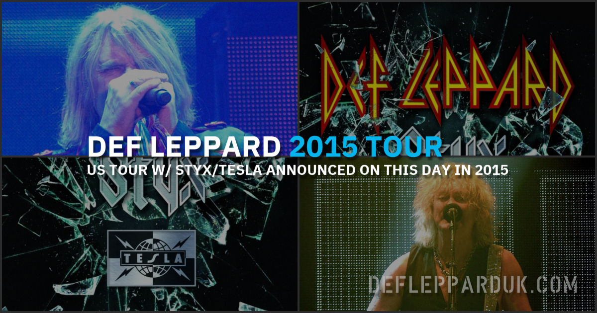 Def Leppard 2015. Def Leppard 2015.