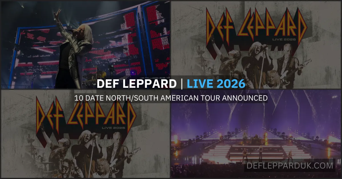 DEF LEPPARD Announce Live 2026 North/South American Tour