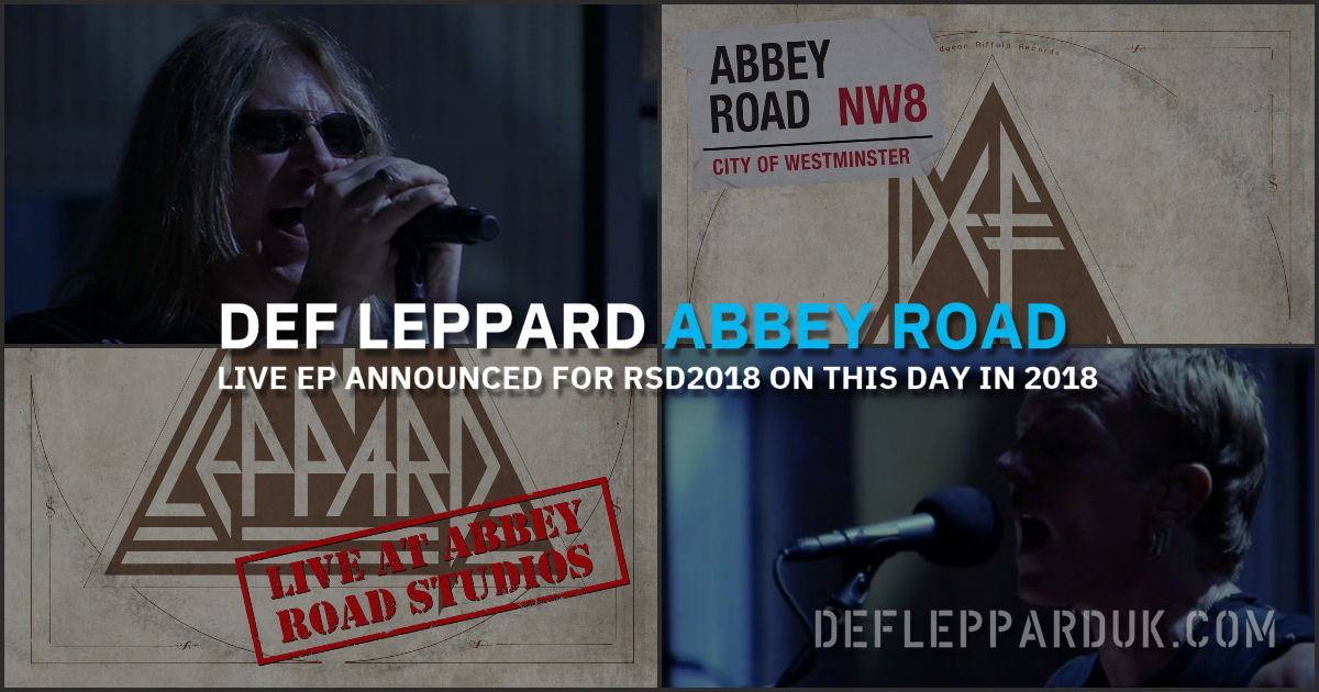 Def Leppard 2018.
