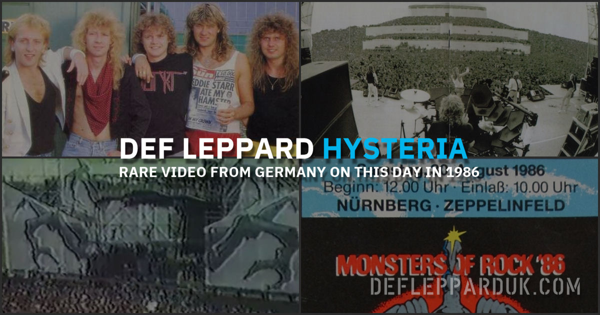 Def Leppard 1986. Def Leppard 1986.