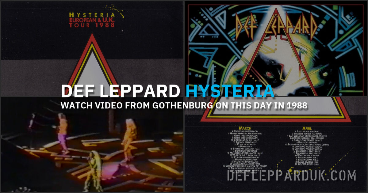 Def Leppard 1988. Def Leppard 1988.