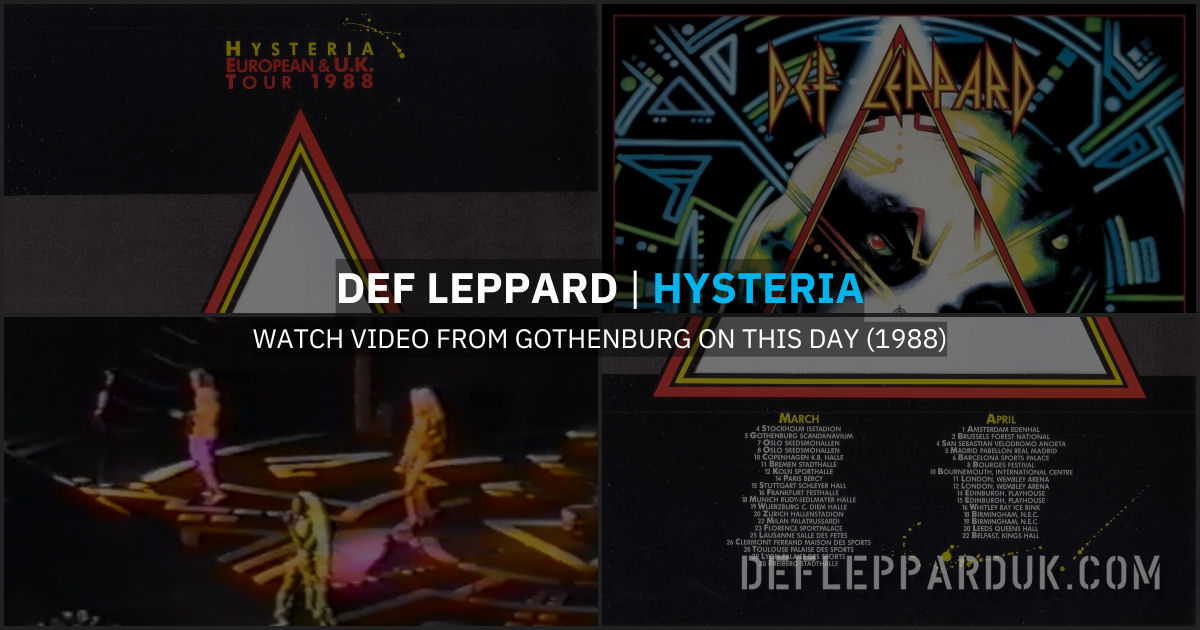 Def Leppard 1988. Def Leppard 1988.