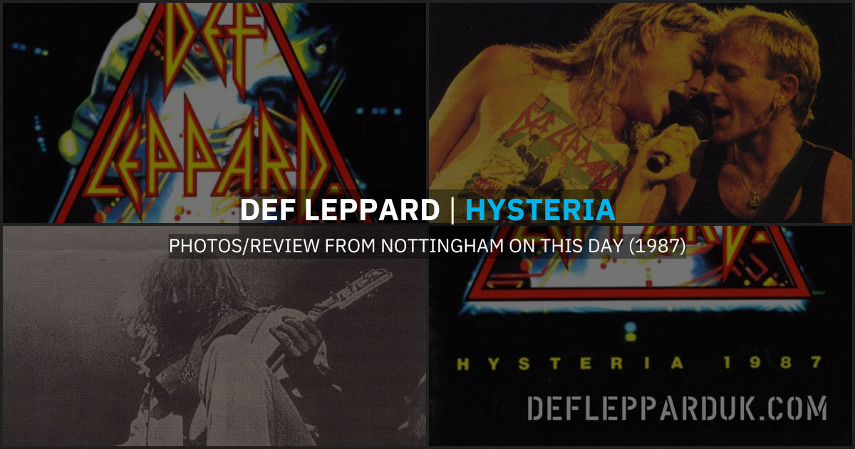 Def Leppard September 1987. Def Leppard September 1987.