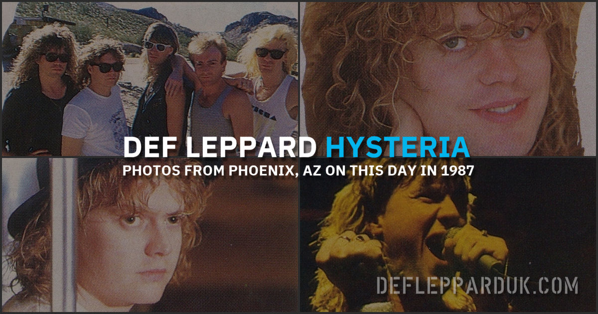 Def Leppard 1987. Def Leppard 1987.