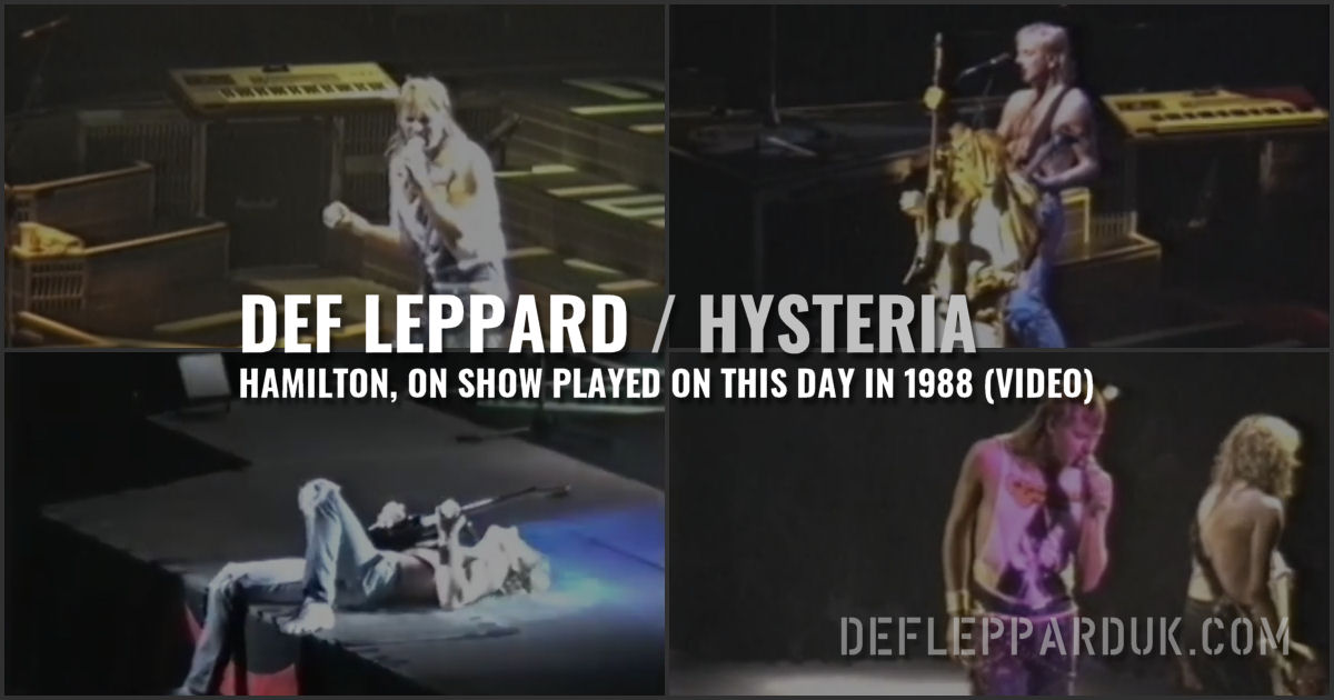 Def Leppard 1988. Def Leppard 1988.