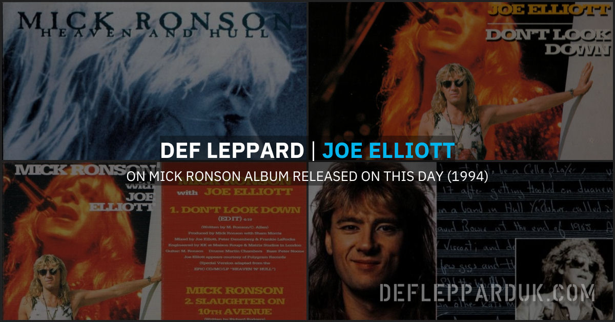 Joe Elliott 1994. Joe Elliott 1994.