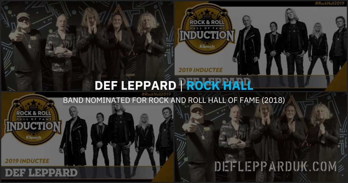 Def Leppard 2018. Def Leppard 2018.