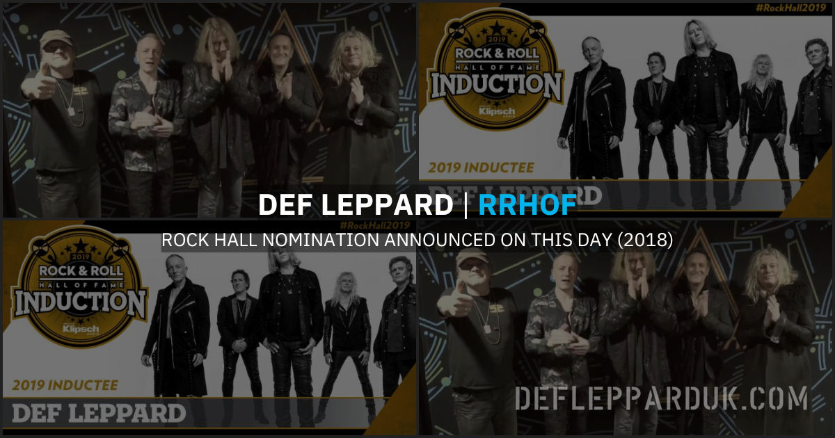 Def Leppard 2018.
