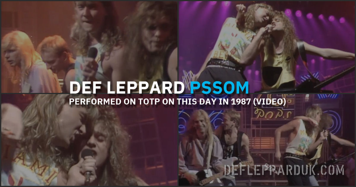 Def Leppard 1987. Def Leppard 1987.
