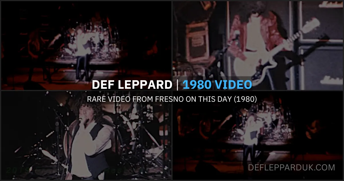 DEF LEPPARD Play 2nd USA Show In FRESNO, CA (Full Video)