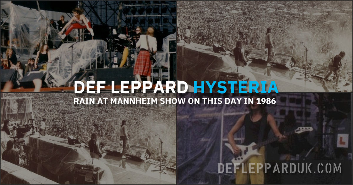 Def Leppard 1986. Def Leppard 1986.