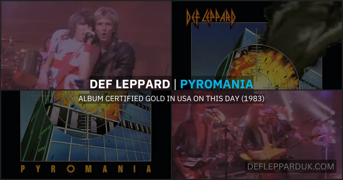 41 Years Ago DEF LEPPARD's PYROMANIA Album Certified GOLD In USA